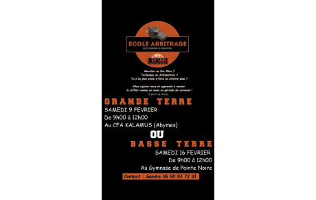 FORMATION &quot;NOUVEL&quot; ARBITRE 